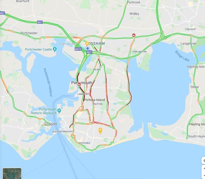 Traffic problems in Portsmouth ahead of Fratton Park kick-off | The News