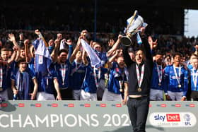 Pompey celebrate their League One title win - but a former Blues hero has a warning about the Championship. Pic: Getty