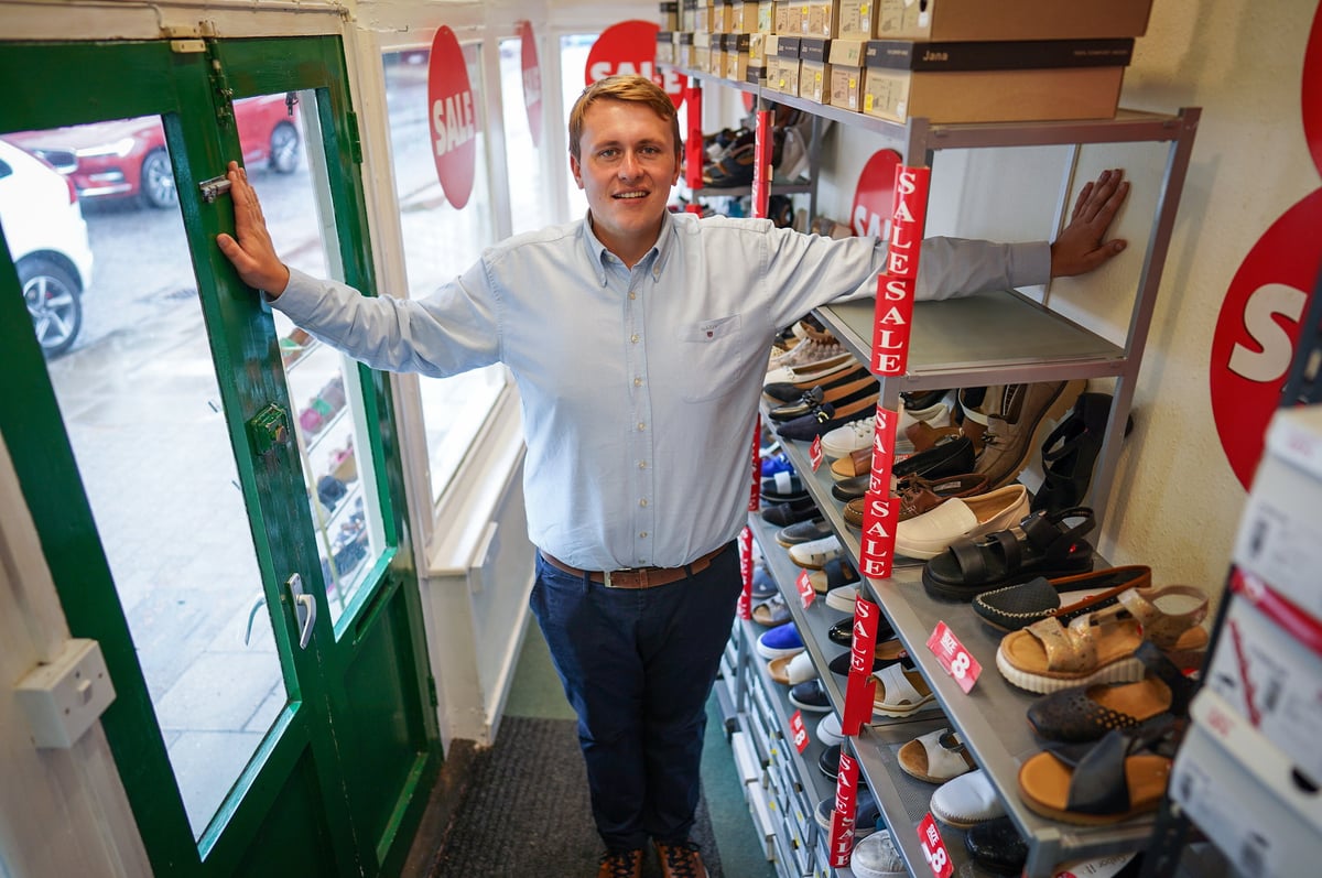 I own Britain’s smallest shoe shop at 3ft wide - I can touch front and back walls standing on the same spot