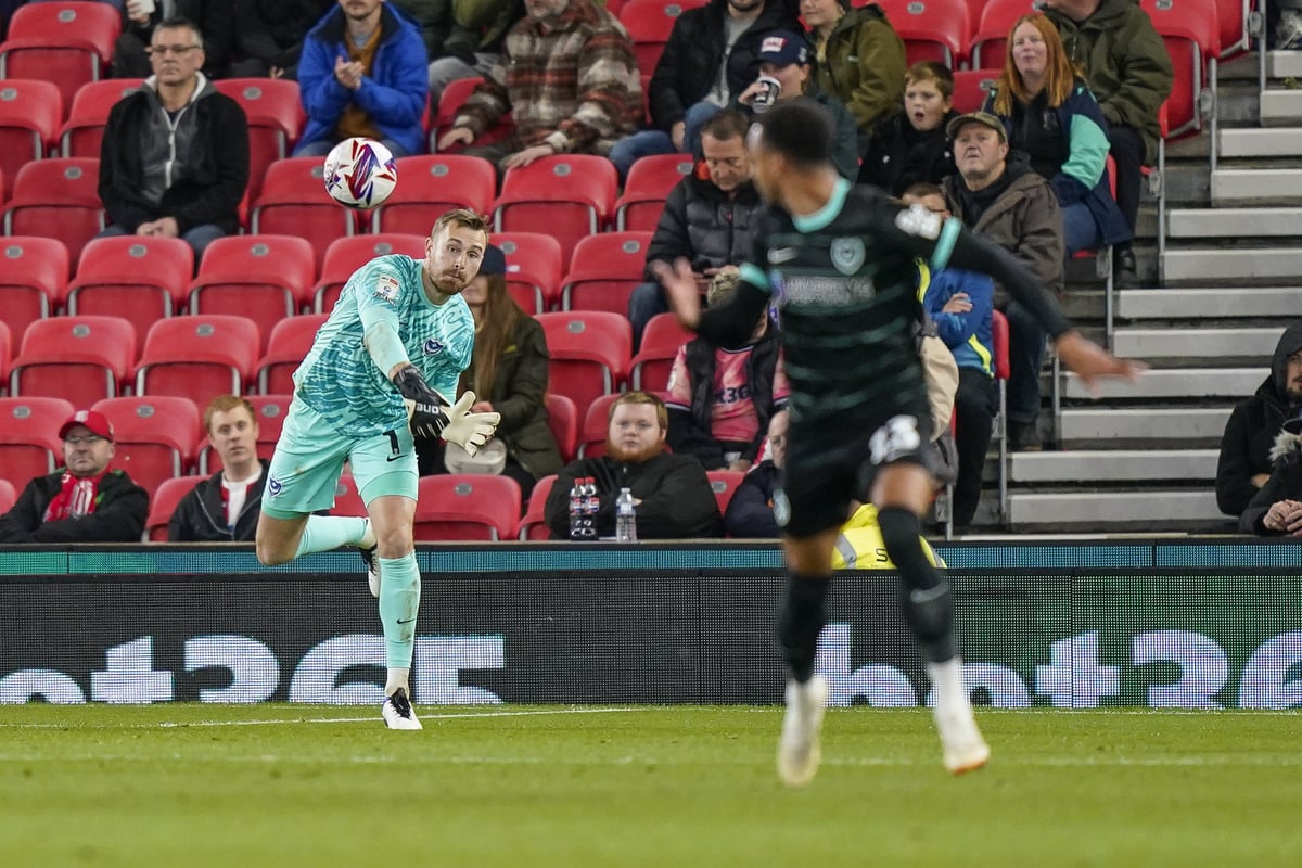 'We don't want to overreact': Portsmouth boss mulls over goalkeeping change after Stoke debacle